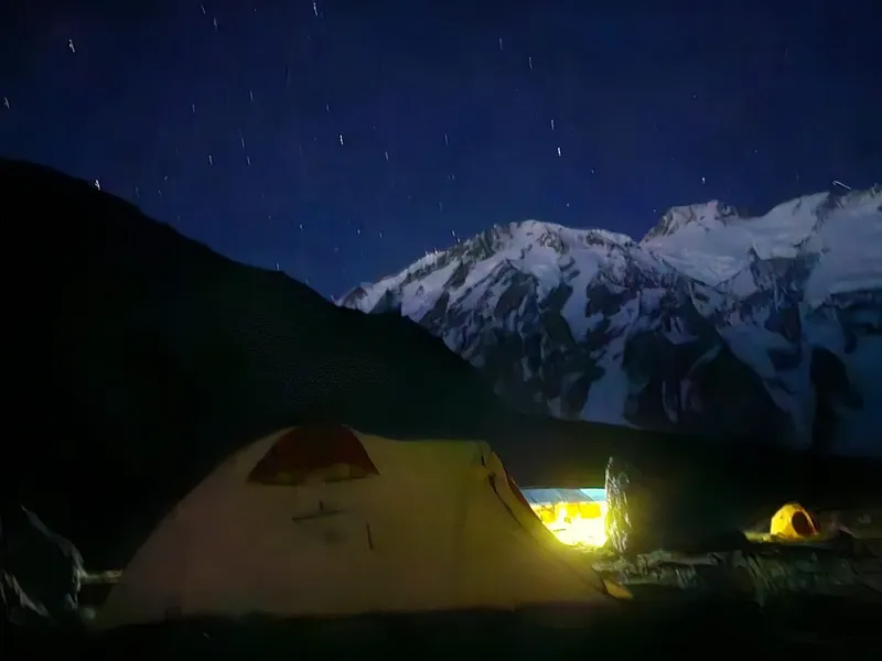 Nanga Parbat at night